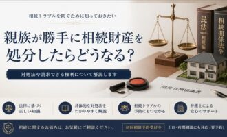 親族が遺産を勝手に処分したらどうなる