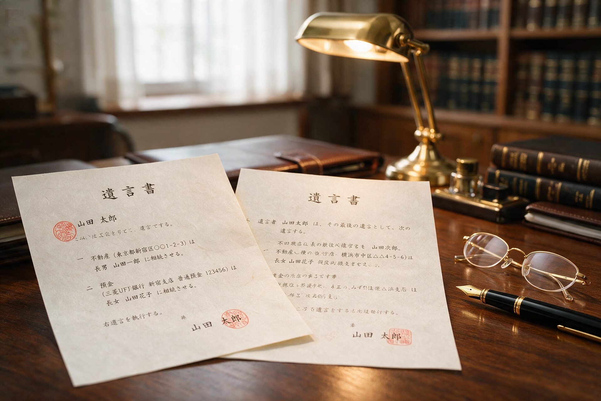 遺言書2通