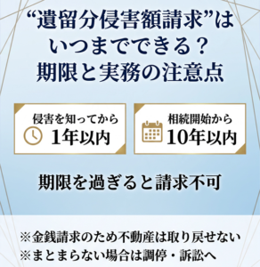 遺留分侵害額請求期限