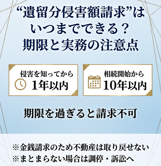 遺留分侵害額請求期限